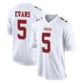SF.49ers #5 Mike Evans Player White Fashion Home Game Ldoa Stitched Jerseys