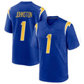 LA.Chargers #1 Quentin Johnston Player Royal Home Game Ldoa Stitched Jerseys