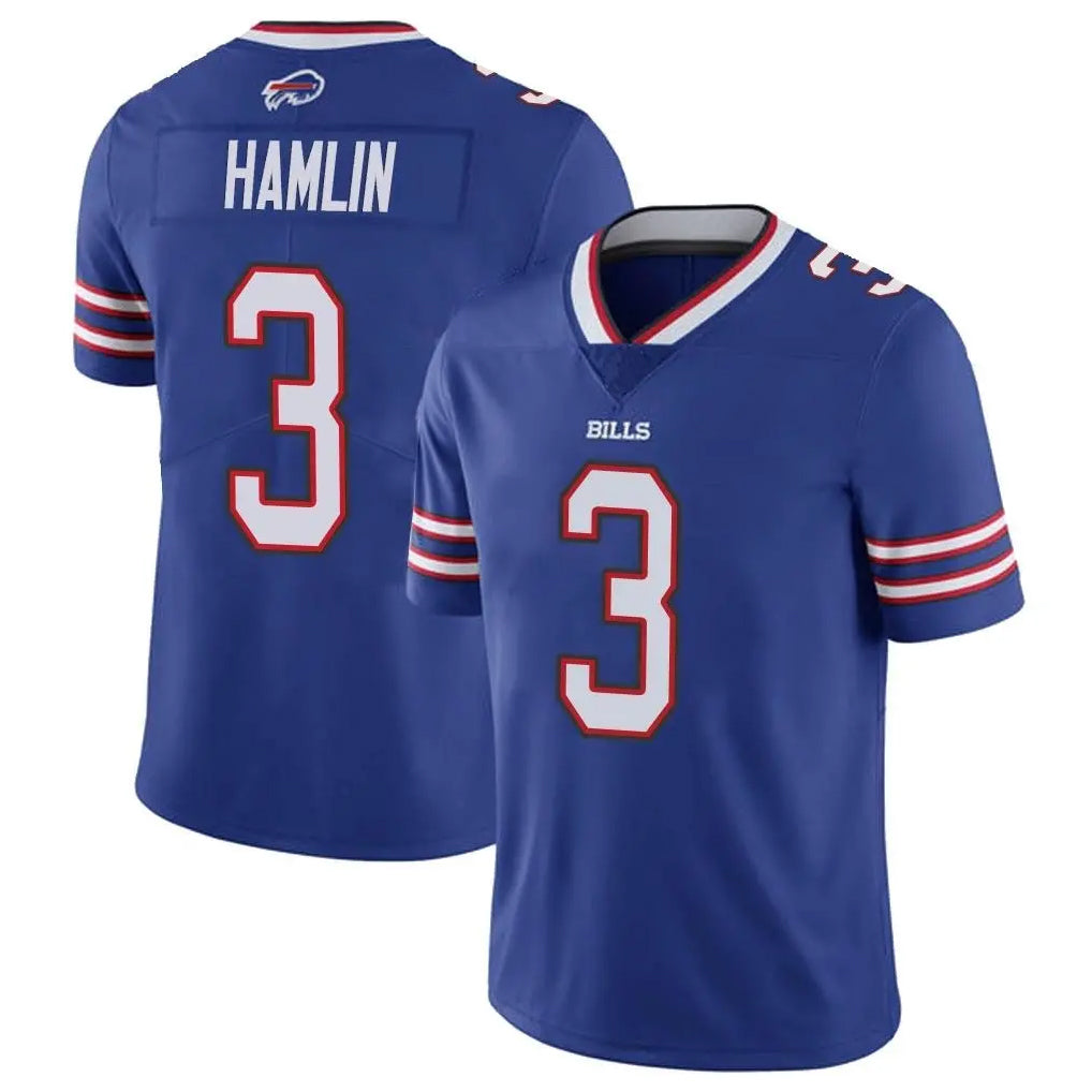 B.Bills #3 Damar Hamlin Player Royal Vapor Untouchable Limited Ldoa Stitched Jerseys