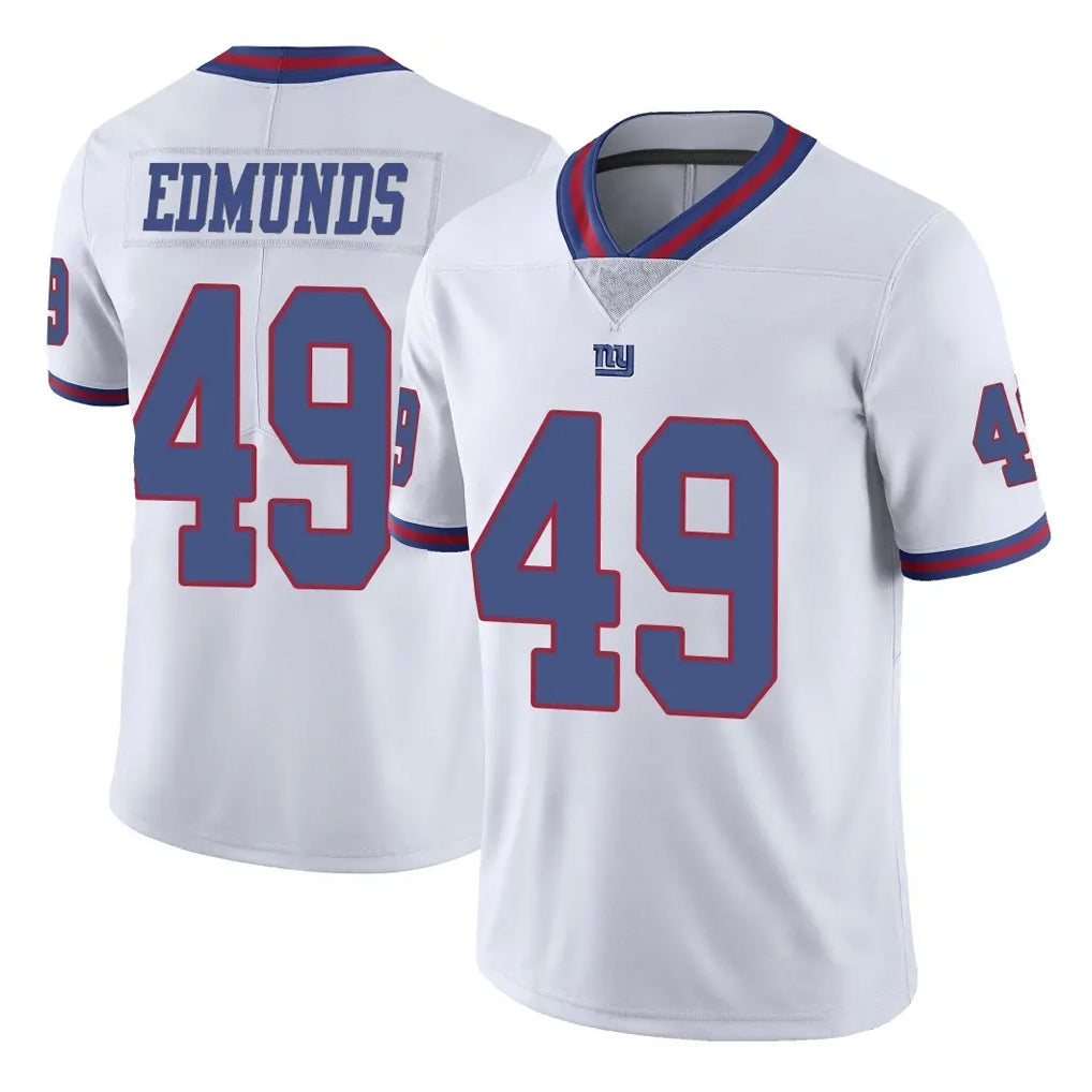 NY.Giants #49 Tremaine Edmunds Player White Color Rush Home Game Ldoa Stitched Jerseys