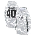 A.Cardinals #40 Pat Tillman Player Arctic Camo Salute to Service Limited Hoodie Ldoa Stitched Jerseys