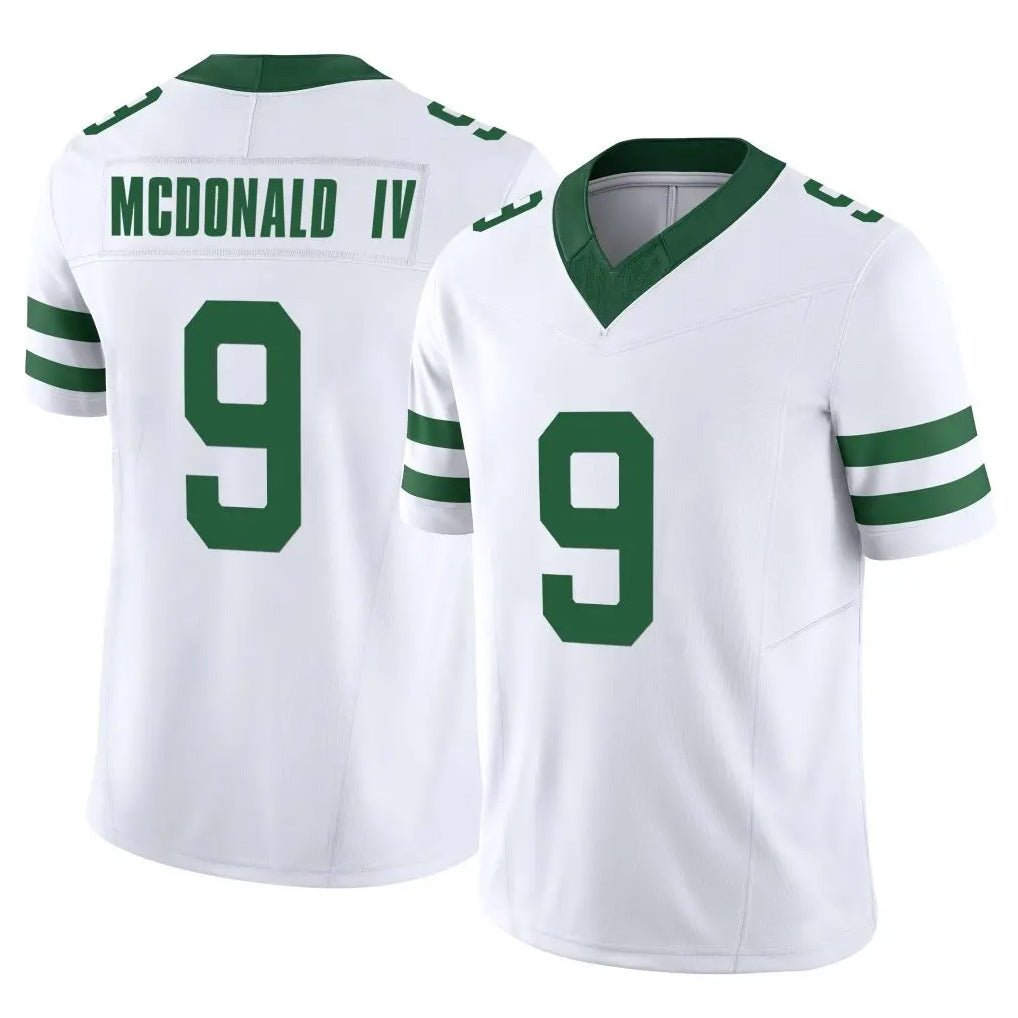 NY.Jets #9 Will McDonald IV Player White Legacy Limited Vapor F.U.S.E. Home Game Ldoa Stitched Jerseys