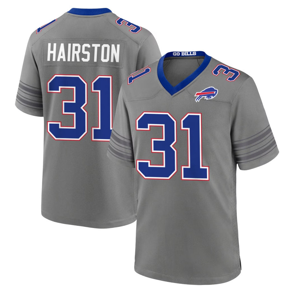 B.Bills #31 Maxwell Hairston Player Gray Nickel City Home Game Xdoa Stitched Jerseys