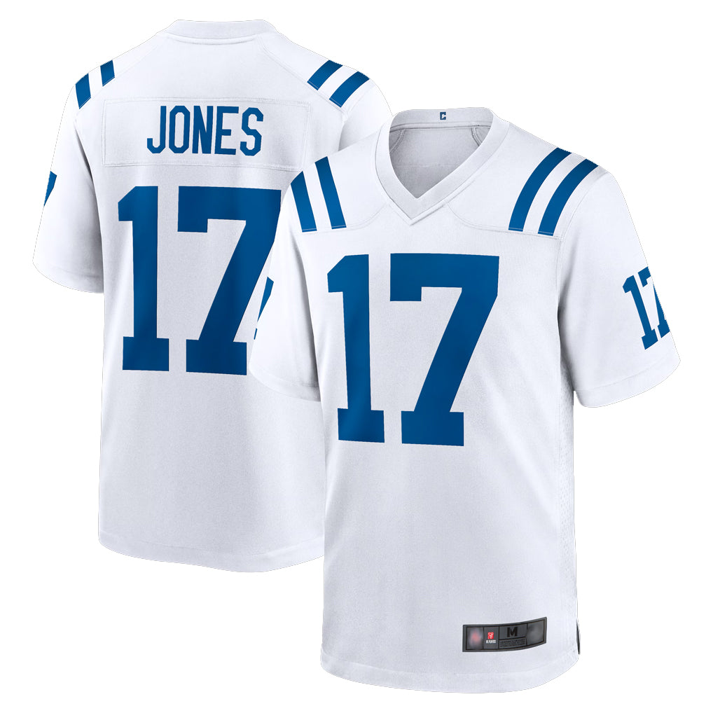 IN.Colts #17 Daniel Jones Player White Home Game Ldoa Stitched Jerseys