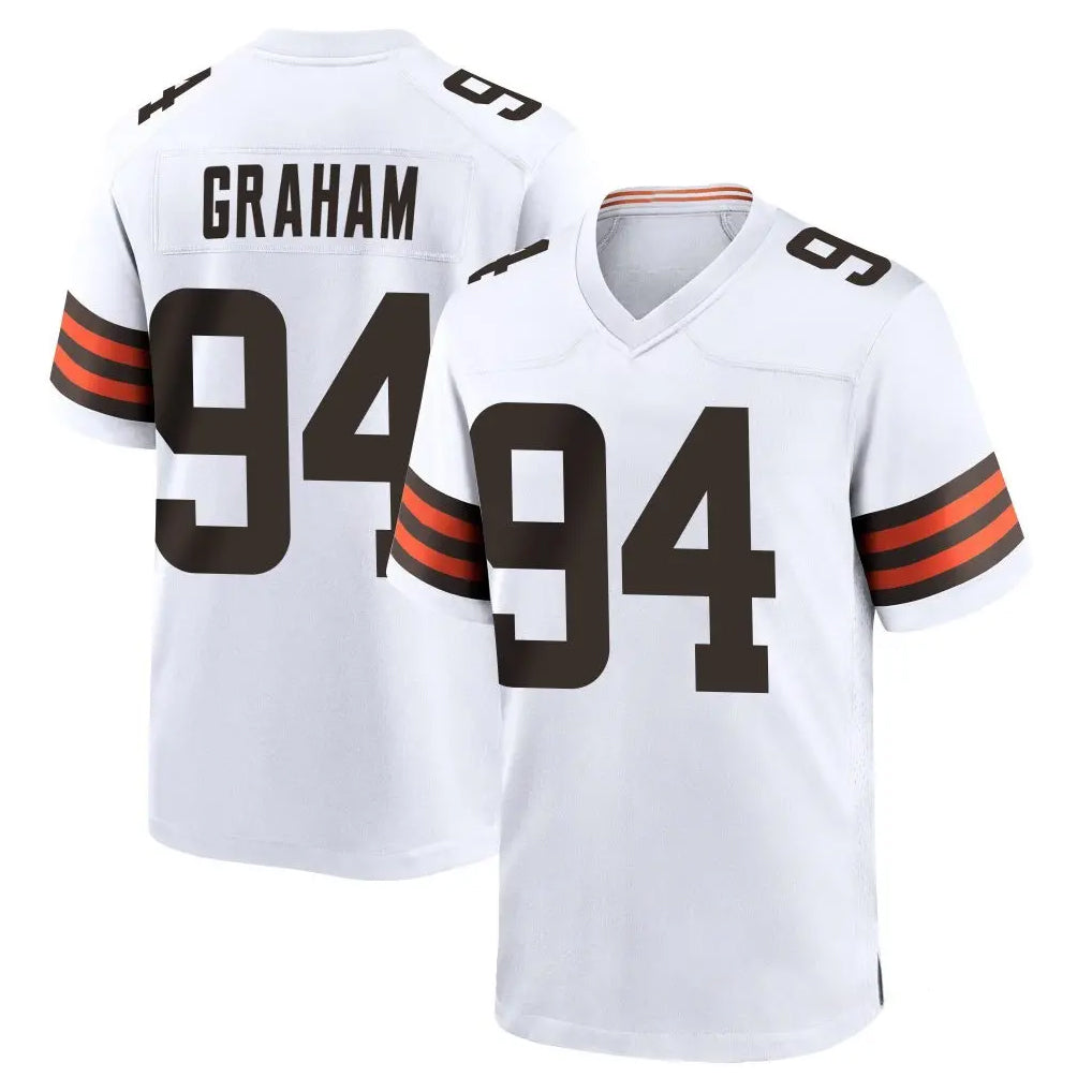 C.Browns #94 Mason Graham Player White Home Game Ldoa Stitched Jerseys