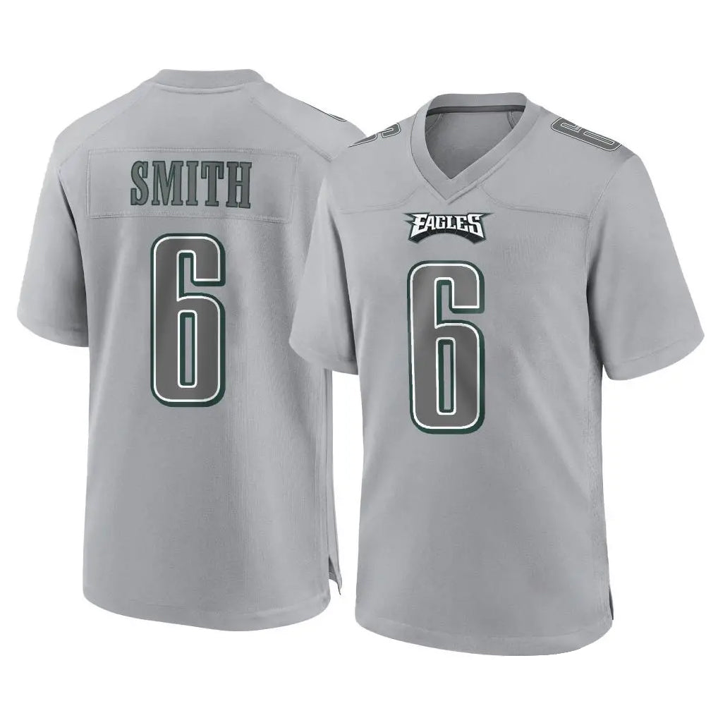 P.Eagles #6 DeVonta Smith Player Gray Atmosphere Fashion Home Game Ldoa Stitched Jerseys