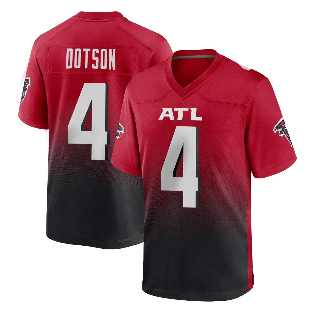 A.Falcons #4 Jahan Dotson Player Red Home Game Ldoa Stitched Jerseys