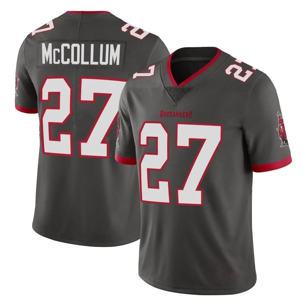 TB.Buccaneers #27 Zyon McCollum Player Pewter Limited Alternate Vapor Home Game Ldoa Stitched Jerseys