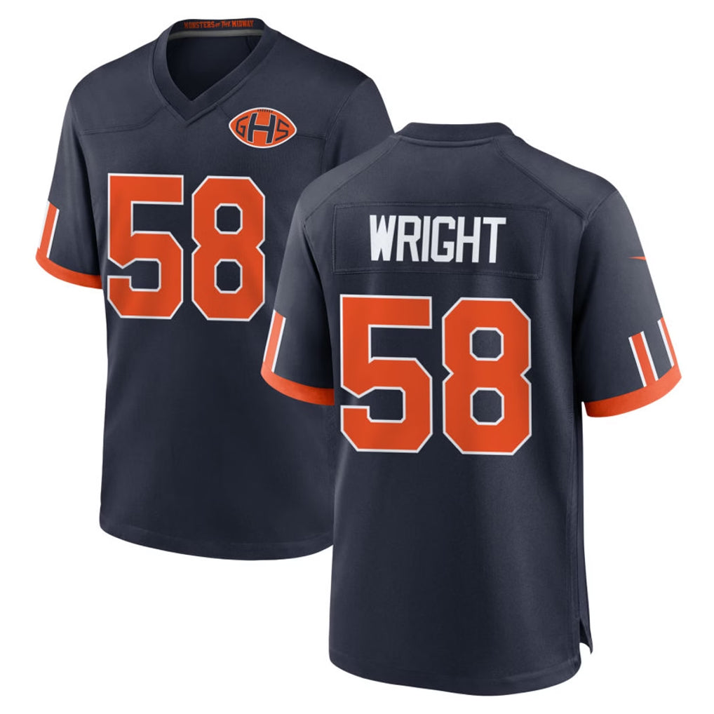 C.Bears #58 Darnell Wright Player Navy 2026 Rivalries Collection Home Game Ldoa Stitched Jerseys