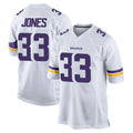M.Vikings #33 Aaron Jones Sr. Player White Home Game Ldoa Stitched Jerseys