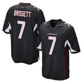 A.Cardinals #7 Jacoby Brissett Player Black Home Game Stitched Jerseys
