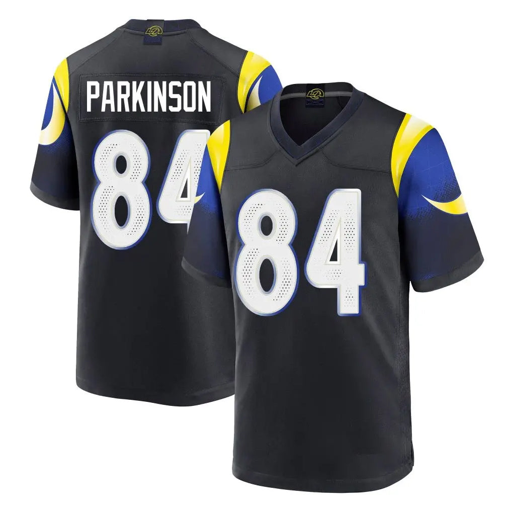 LA.Rams #84 Colby Parkinson Player Black Midnight Rivalries Collection Home Game Ldoa Stitched Jerseys