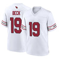 A.Cardinals #19 Carson Beck Player White Home Game Ldoa Stitched Jerseys