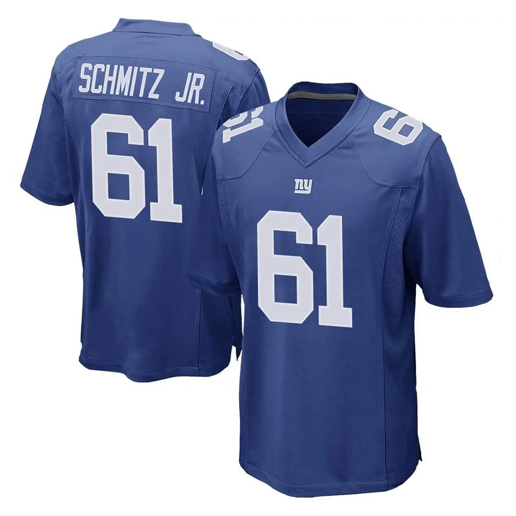 NY.Giants #61 John Michael Schmitz Jr. Player Royal Home Game Ldoa Stitched Jerseys