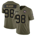 NY.Giants #98 DJ Reader Player Olive 2025 Salute To Service Limited Ldoa Stitched Jerseys