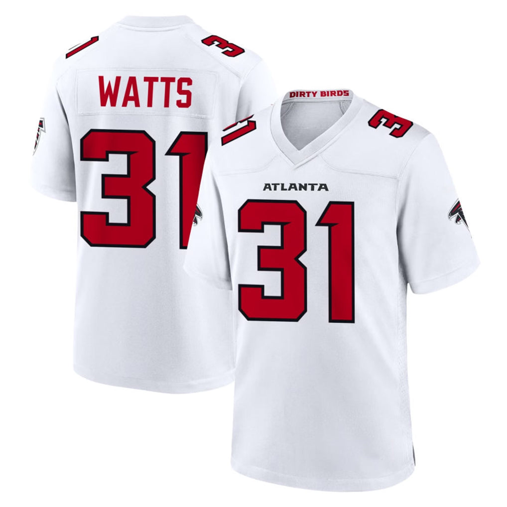 A.Falcons #31 Xavier Watts Player White Team Color Home Game Ldoa Stitched Jerseys