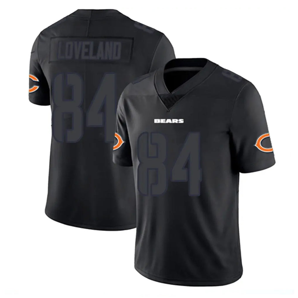 C.Bears #84 Colston Loveland Player Black Impact Limited Game Ldoa Stitched Jerseys