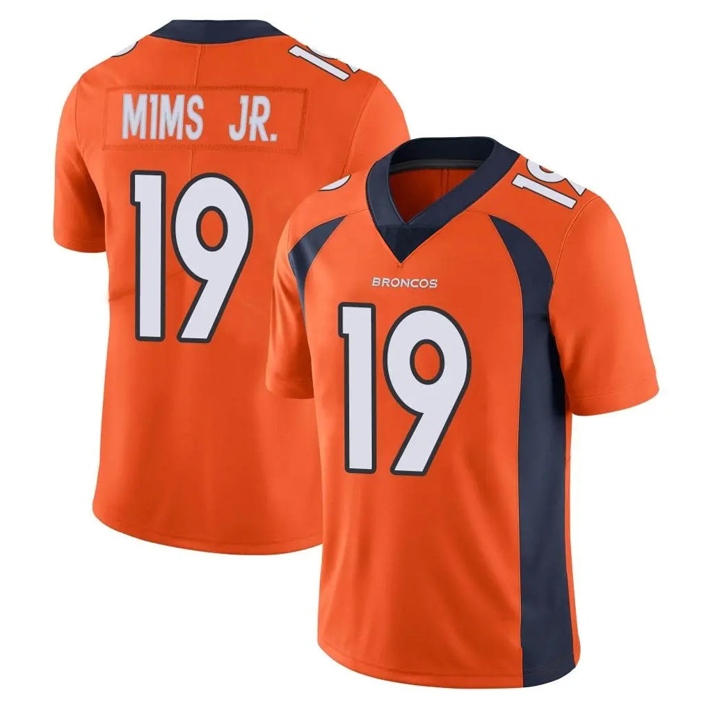 D.Broncos #19 Marvin Mims Jr. Player Orange Color Vapor Untouchable Limited Game Ldoa Stitched Jerseys