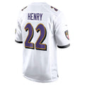 B.Ravens #22 Derrick Henry Player White Alternate Home Game Ldoa Stitched Jerseys