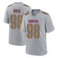 W.Commanders #98 Odafe Oweh Player Gray Atmosphere Fashion Home Game Ldoa Stitched Jerseys