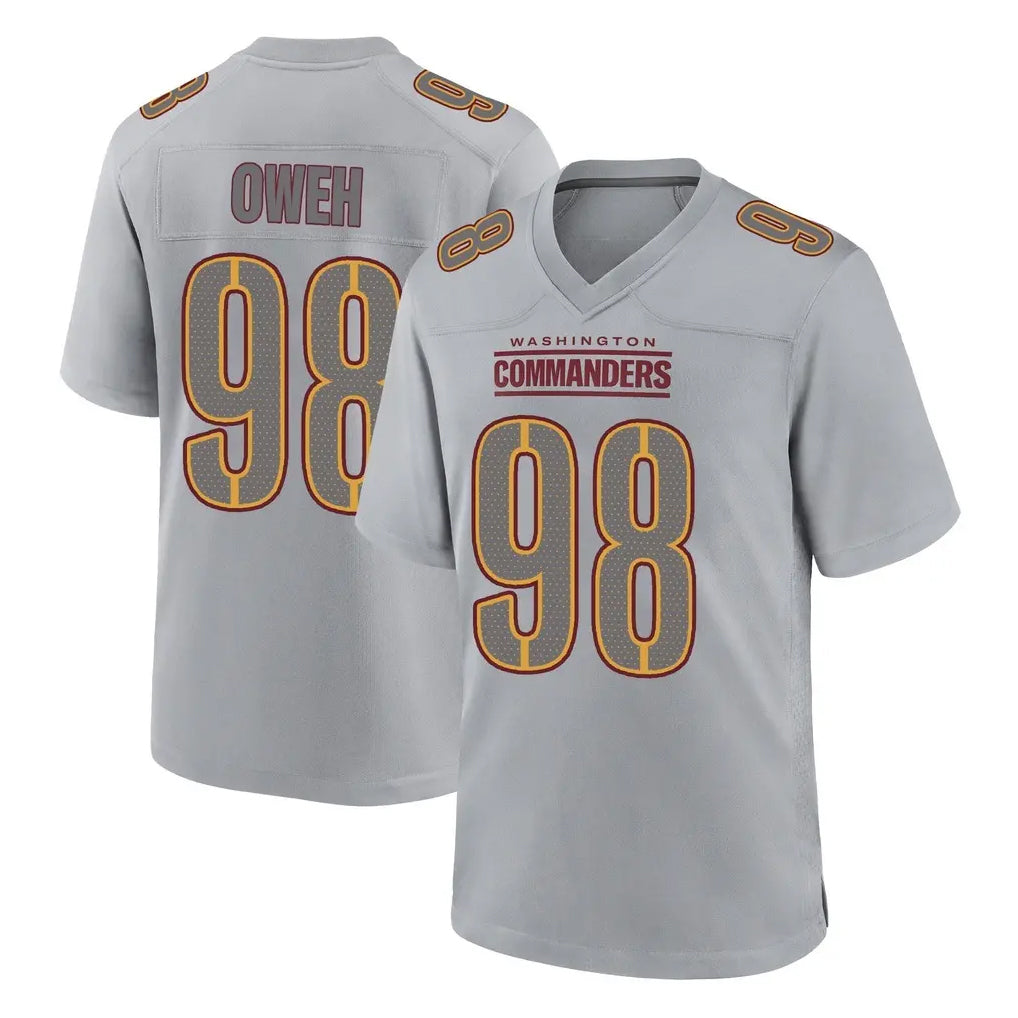 W.Commanders #98 Odafe Oweh Player Gray Atmosphere Fashion Home Game Ldoa Stitched Jerseys