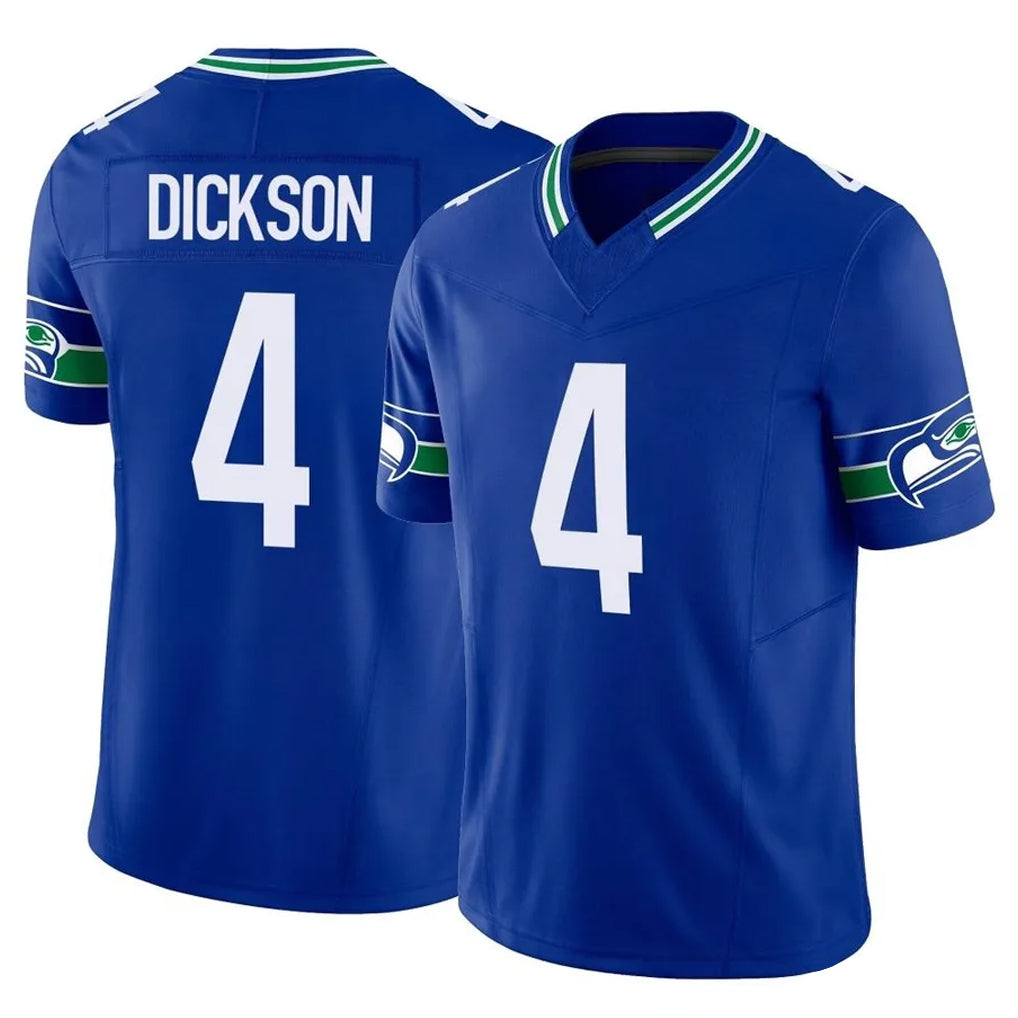 S.Seahawks #4 Michael Dickson Player Royal Limited Throwback Vapor F.U.S.E. Home Game Ldoa Stitched Jerseys