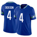 S.Seahawks #4 Michael Dickson Player Royal Limited Throwback Vapor F.U.S.E. Home Game Ldoa Stitched Jerseys