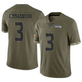 S.Seahawks #3 Nick Emmanwori Player Olive Limited Salute To Service Home Game Ldoa Stitched Jerseys