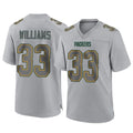 GB.Packers #33 Evan Williams Player Gray Atmosphere Fashion Home Game Ldoa Stitched Jerseys