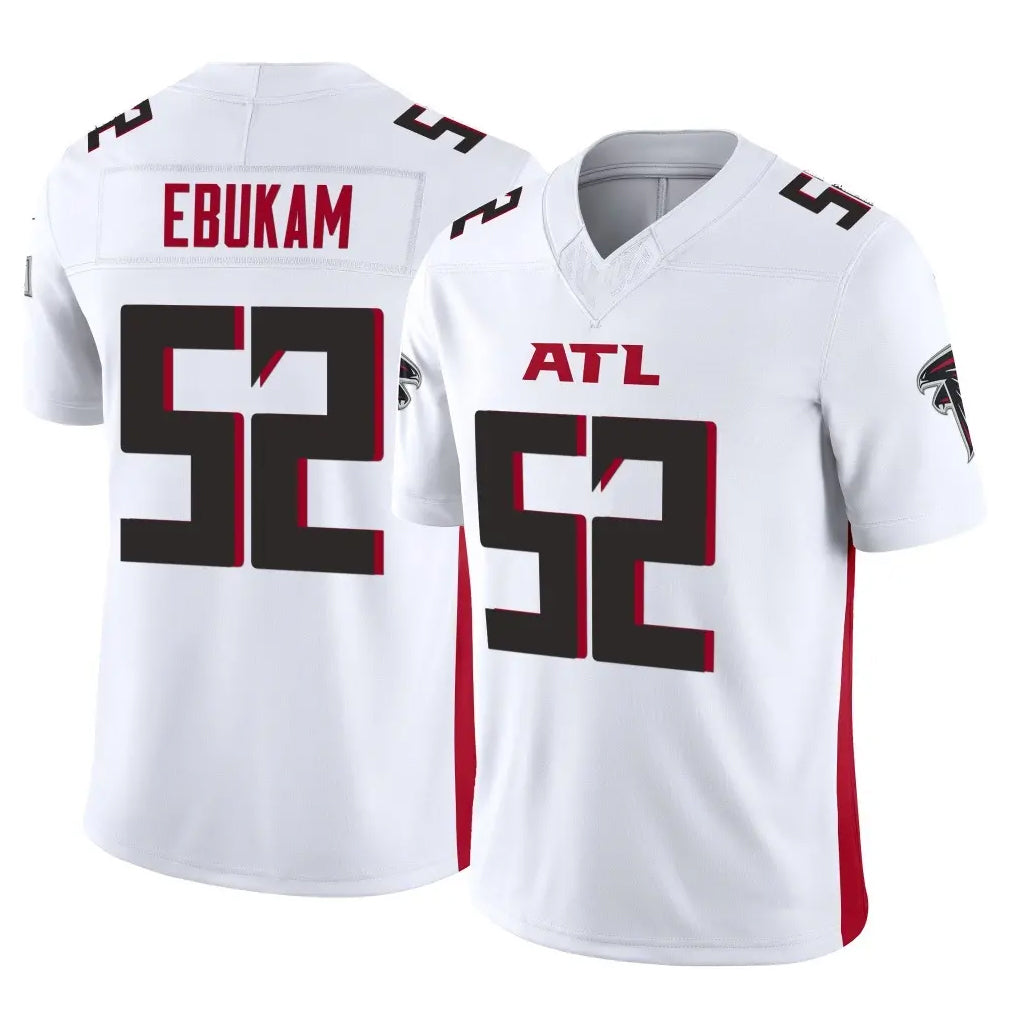 A.Falcons #52 Samson Ebukam Player White Vapor F.U.S.E. Limited Ldoa Stitched Jerseys