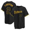 B.Orioles #2 Gunnar Henderson Player Black Snake Skin City Home Game Ldoa Stitched Jerseys