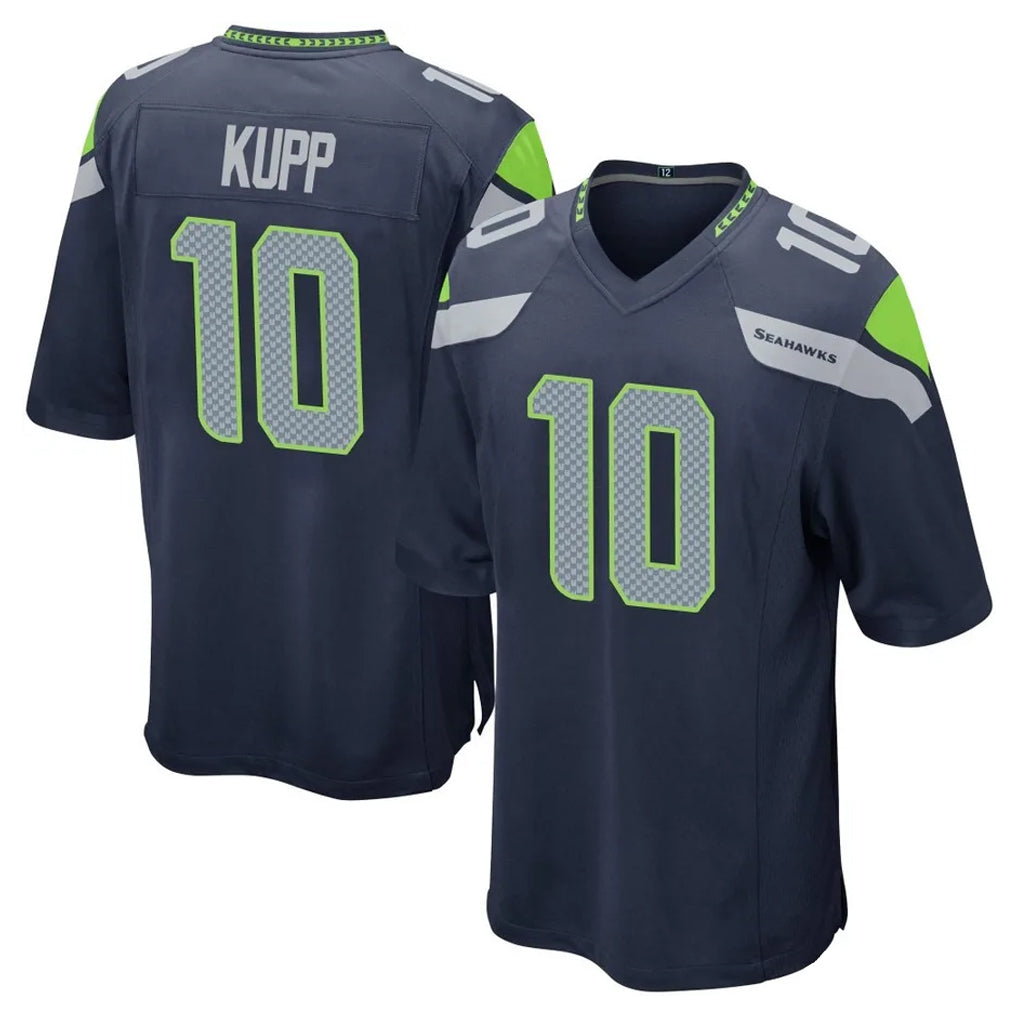S.Seahawks #10 Cooper Kupp Player Navy Home Game Ldoa Stitched Jerseys