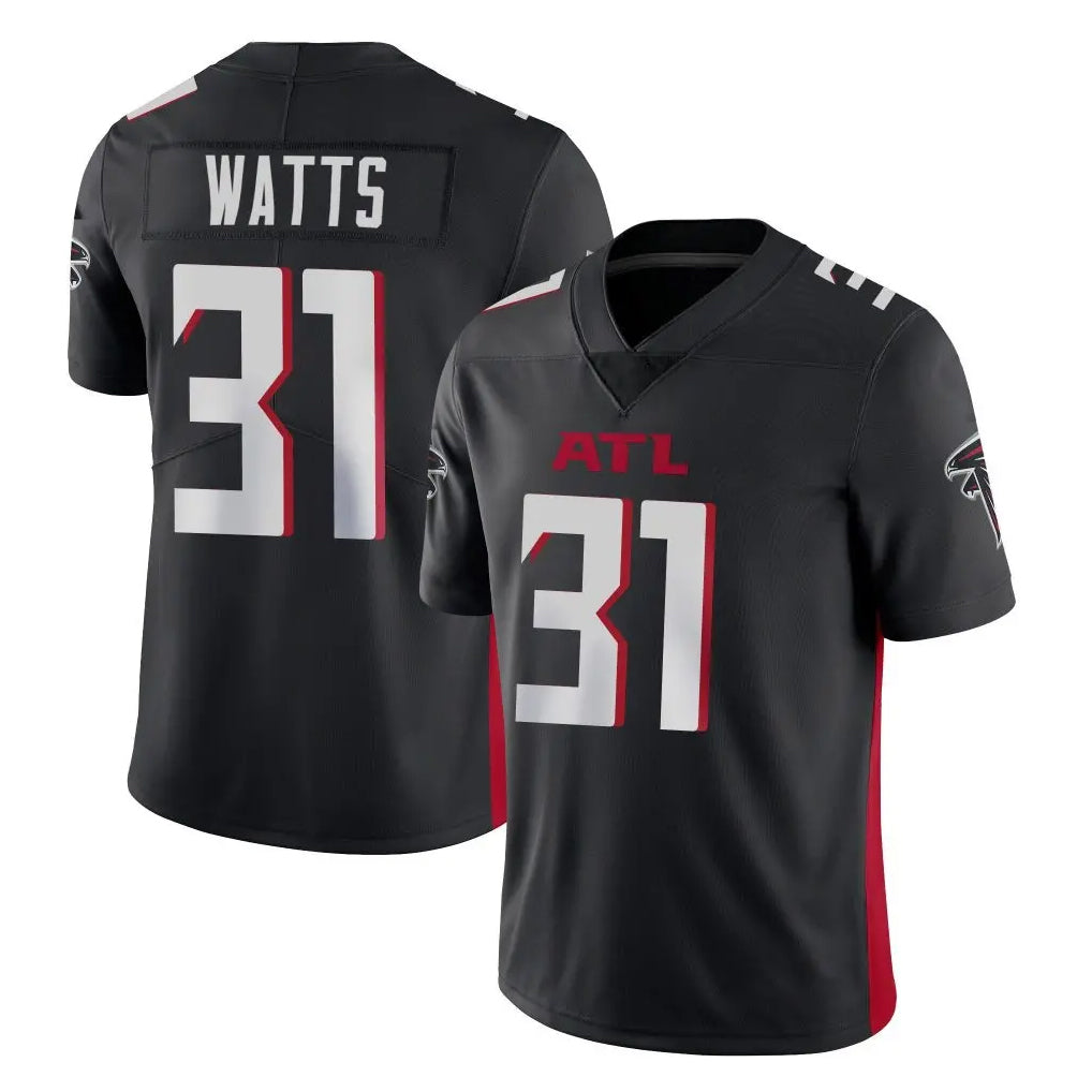 A.Falcons #31 Xavier Watts Player Black Vapor Untouchable Limited Home Game Ldoa Stitched Jerseys