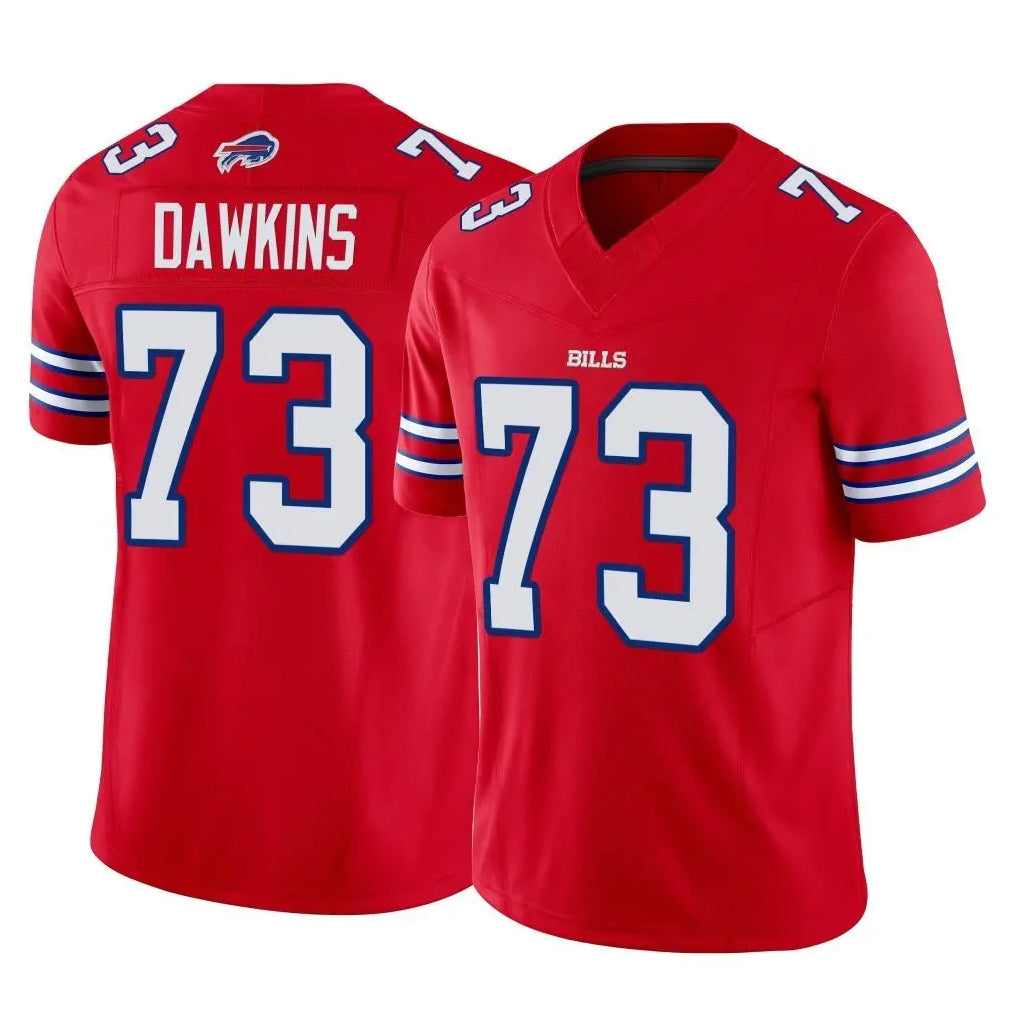 B.Bills #73 Dion Dawkins Player Red Vapor F.U.S.E. Limited Ldoa Stitched Jerseys