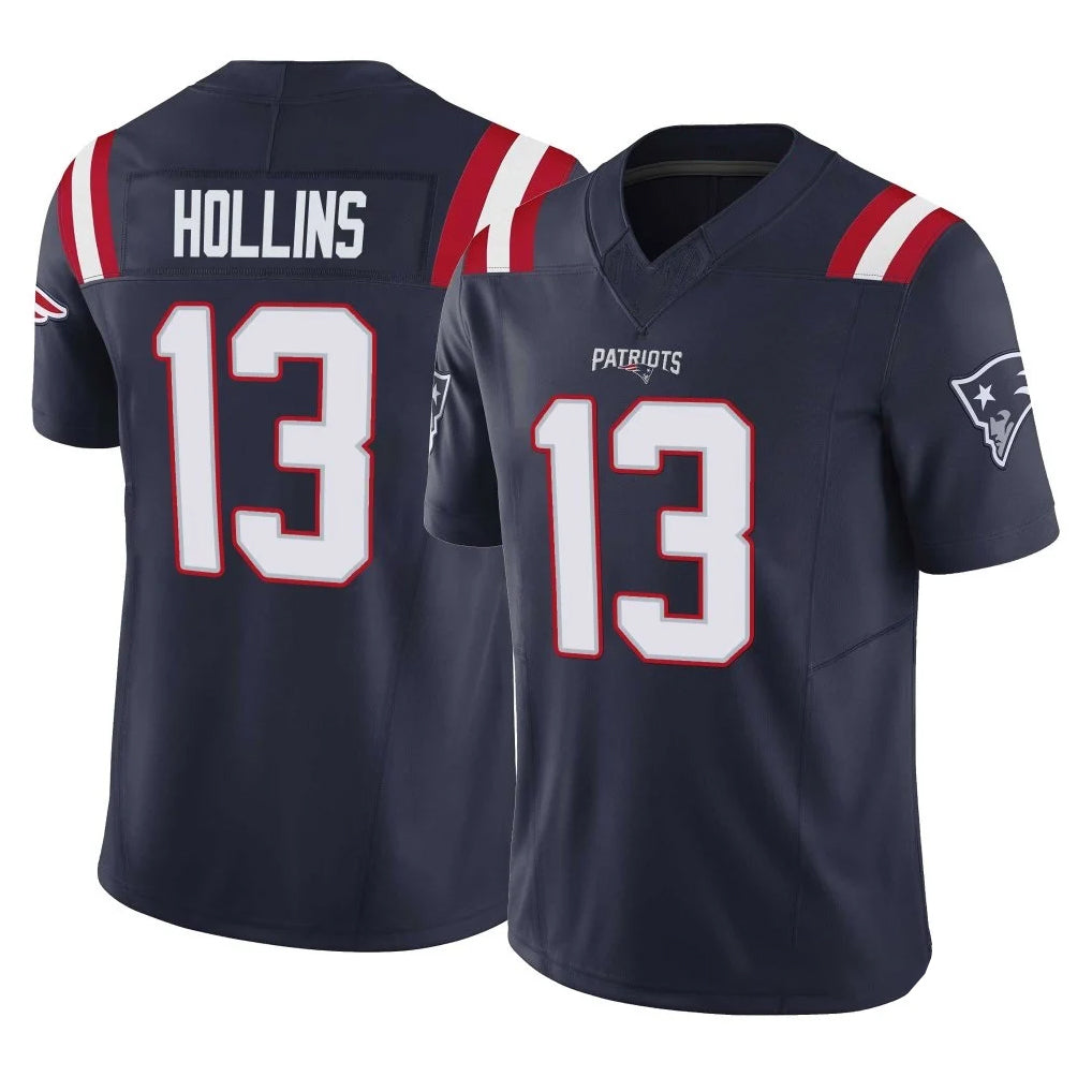 NE.Patriots #13 Mack Hollins Player Navy Limited Vapor F.U.S.E. Home Game Ldoa Stitched Jerseys