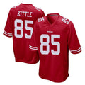 SF.49ers #85 George Kittle Player Red Home Game Ldoa Stitched Jerseys