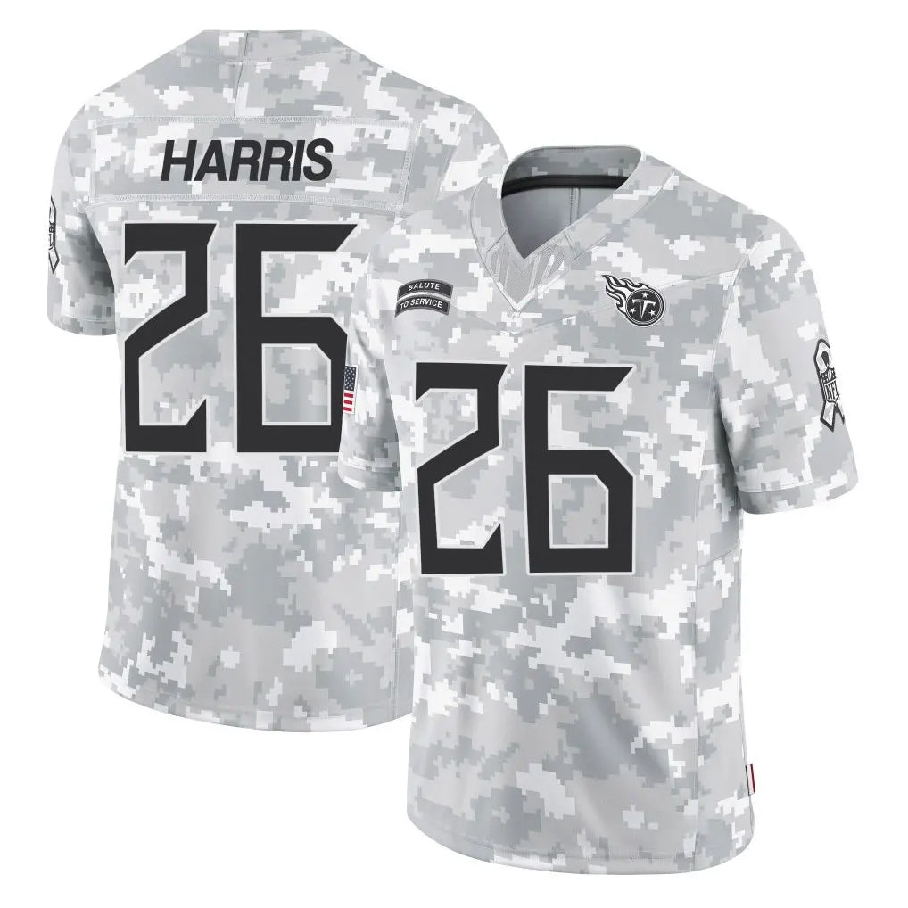 T.Titans #26 Marcus Harris Player Arctic Camo Limited Salute to Service Home Game Ldoa Stitched Jerseys