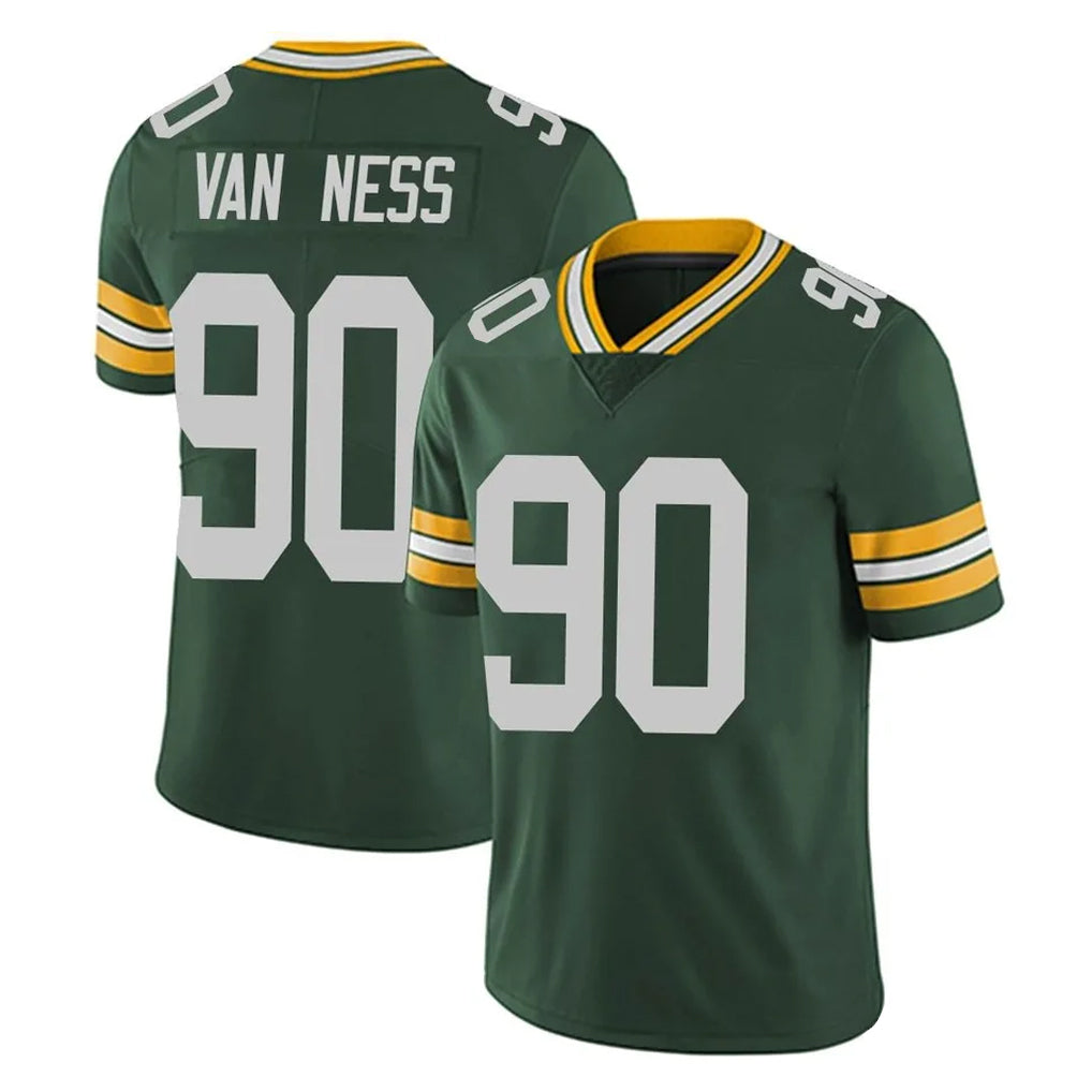 GB.Packers #90 Lukas Van Ness Player Green Vapor Untouchable Limited Home Game Ldoa Stitched Jerseys