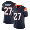 D.Broncos #27 J.K. Dobbins Player Navy Limited Vapor F.U.S.E. Home Game Ldoa Stitched Jerseys