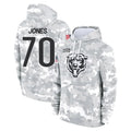 C.Bears #70 Braxton Jones Player Arctic Camo Salute to Service Pullover Hoodies Limited Ldoa Stitched Jerseys
