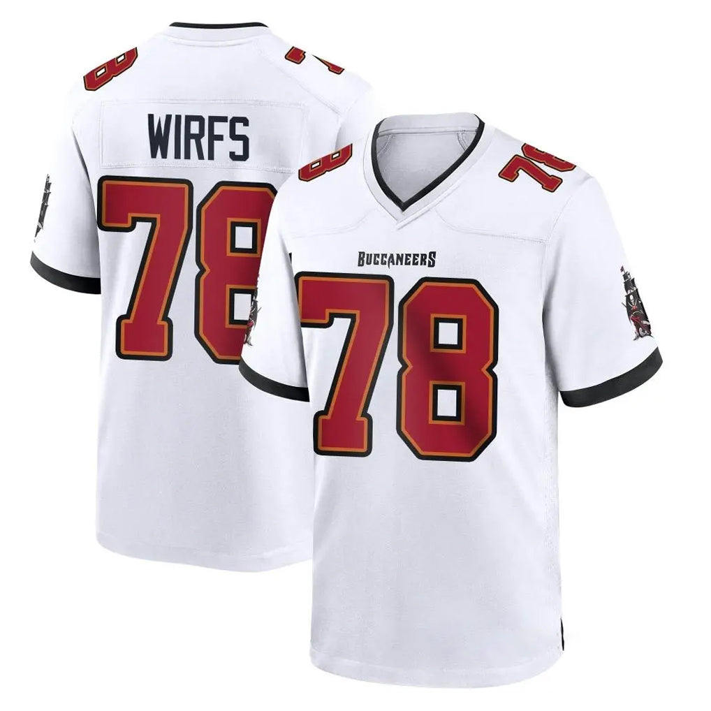 TB.Buccaneers #78 Tristan Wirfs Player White Home Game Ldoa Stitched Jerseys