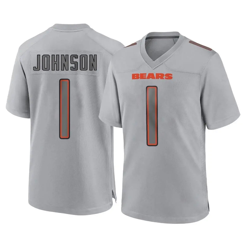 C.Bears #1 Jaylon Johnson Player Gray Atmosphere Fashion Game Ldoa Stitched Jerseys