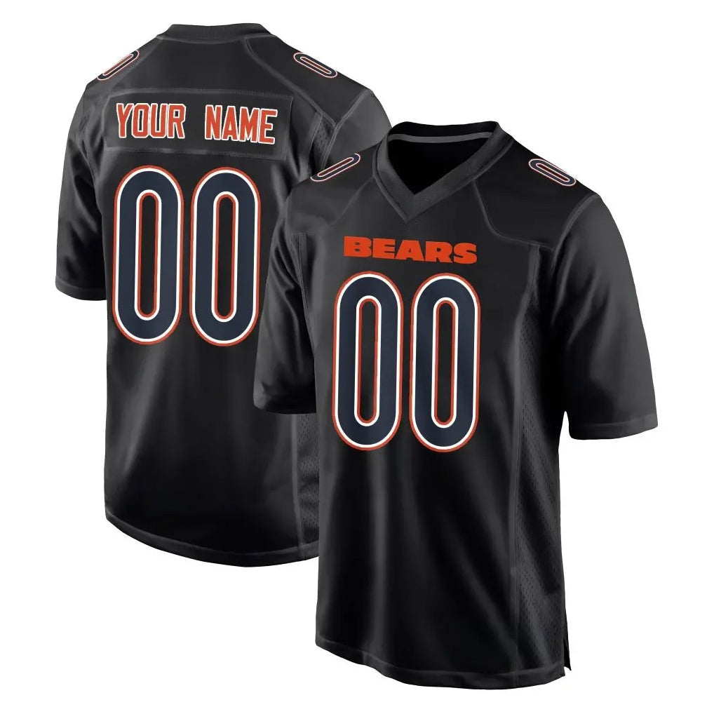 Custom C.Bears Carbon Black Fashion Game Any Name & Numbers Ldoa Stitched Jerseys