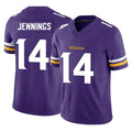 M.Vikings #14 Jauan Jennings Player Purple Limited Vapor F.U.S.E. Home Game Ldoa Stitched Jerseys