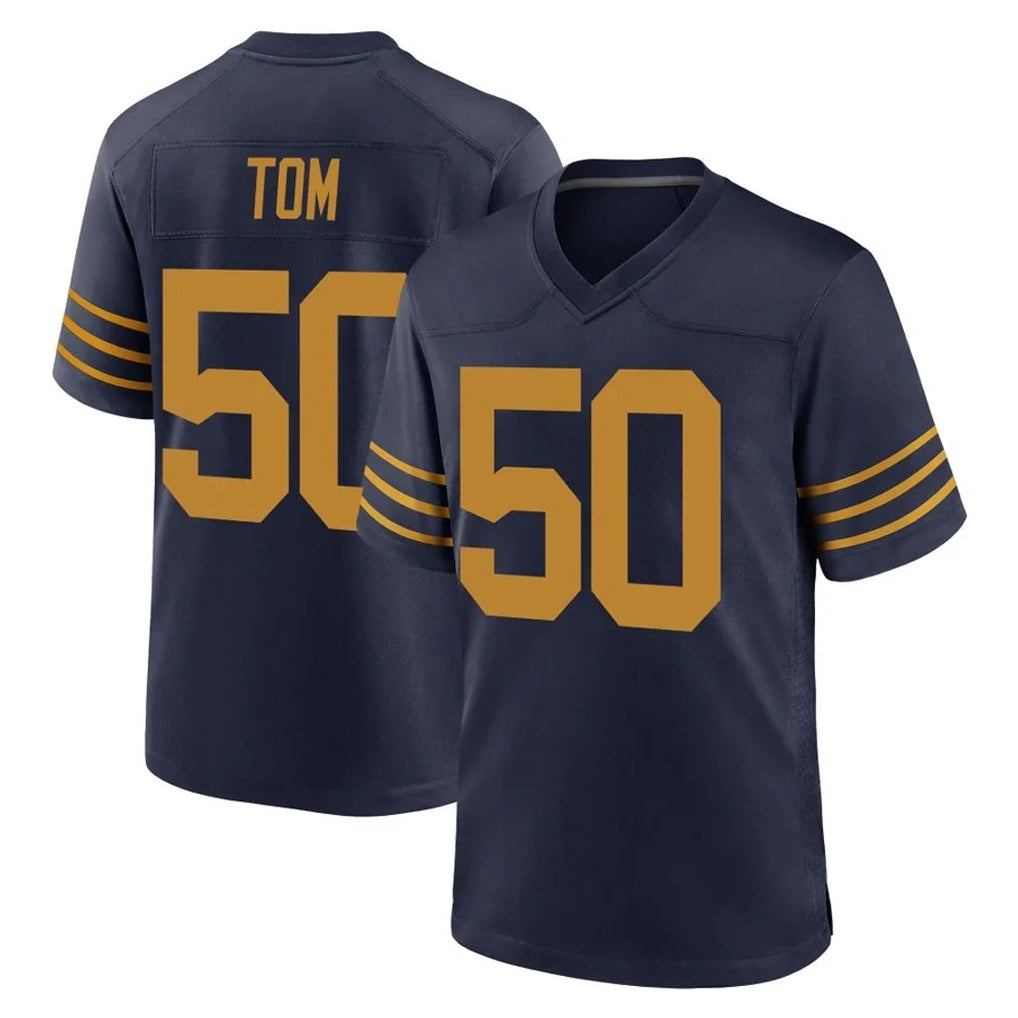 GB.Packers #50 Zach Tom Player Navy The 1923 Classic Home Game Ldoa Stitched Jerseys