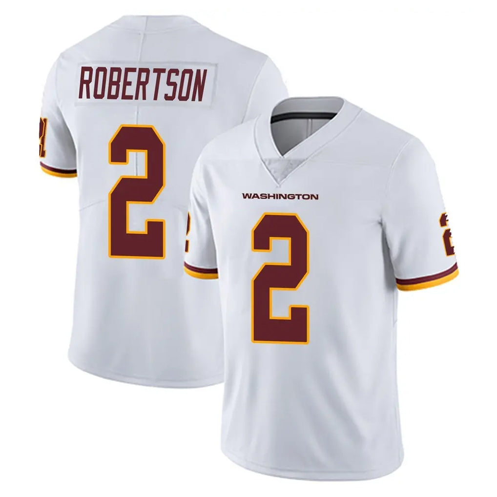 W.Commanders #2 Amik Robertson Player White Limited Vapor Untouchable Home Game Ldoa Stitched Jerseys