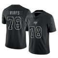 TB.Buccaneers #78 Tristan Wirfs Player Black Reflective Limited Home Game Ldoa Stitched Jerseys