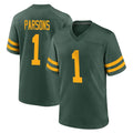 GB.Packers #1 Micah Parsons Player Green Alternate Home Game Ldoa Stitched Jerseys