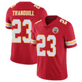 KC.Chiefs #23 Drue Tranquill Player Red Limited Vapor Untouchable Home Game Ldoa Stitched Jerseys