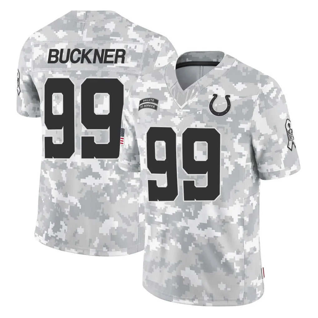 IN.Colts #99 DeForest Buckner Player Arctic Camo Salute To Service Limited Game Ldoa Stitched Jerseys